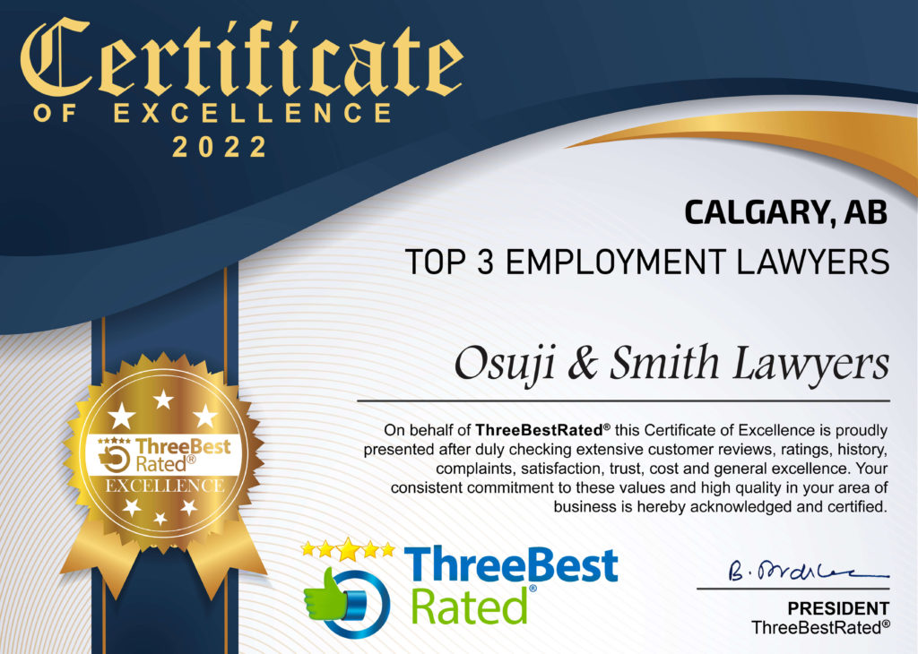 employment lawyers Calgary Osuji Smith top 3 employment lawyers
